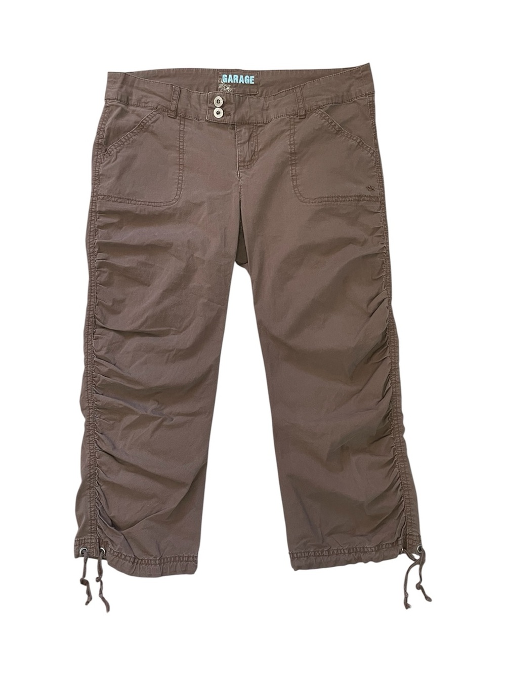 Y2K Garage Low Rise Brown Cargo Capris